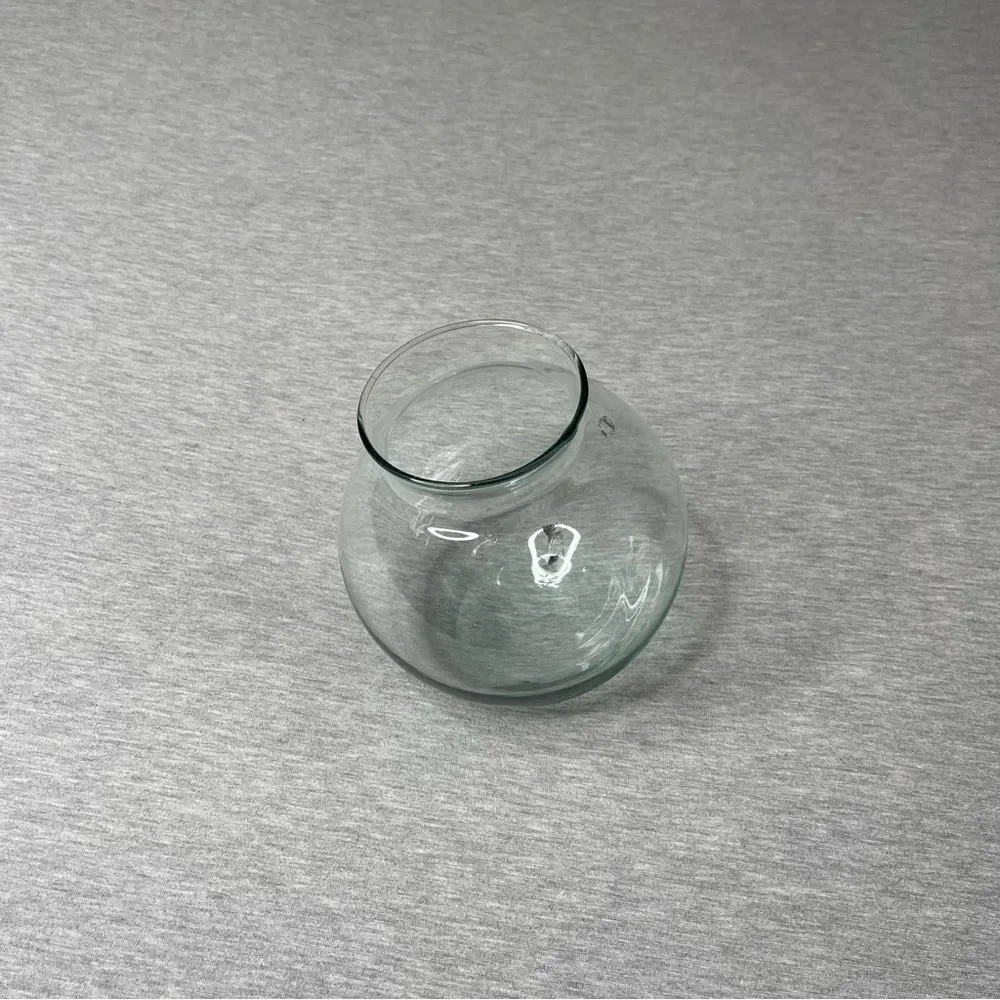 Target 6.5” Rounded Open Top Glass Decorative Vase Bowl